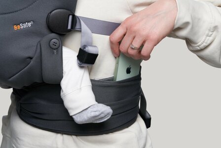 BeSafe babydraagzak Haven anthracite