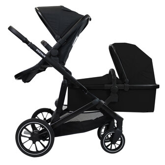 Deryan Evy kinderwagen met reiswieg en zitje black