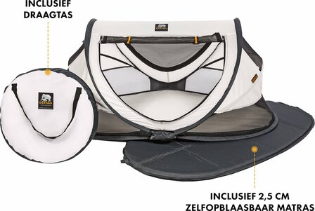 Deryan Peuter Luxe travelcot cream 