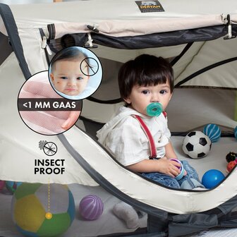 Deryan Peuter Luxe travelcot cream 