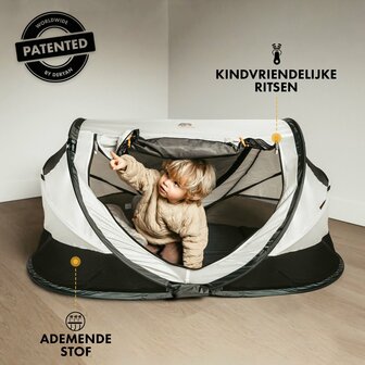 Deryan Peuter Luxe travelcot cream 