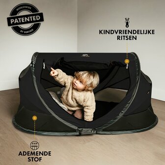 Deryan Peuter Luxe travelcot black