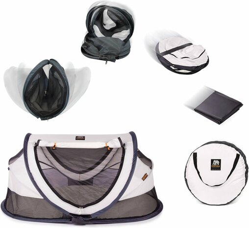 Deryan Peuter Luxe travelcot cream 