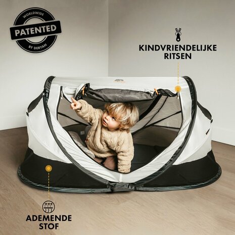 Deryan Peuter Luxe travelcot cream 