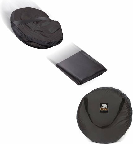 Deryan Peuter Luxe travelcot black incl 3D welcool matras