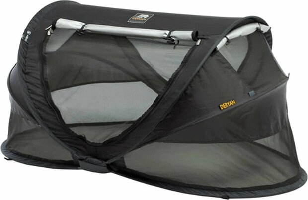 Deryan Peuter Luxe travelcot black incl 3D welcool matras